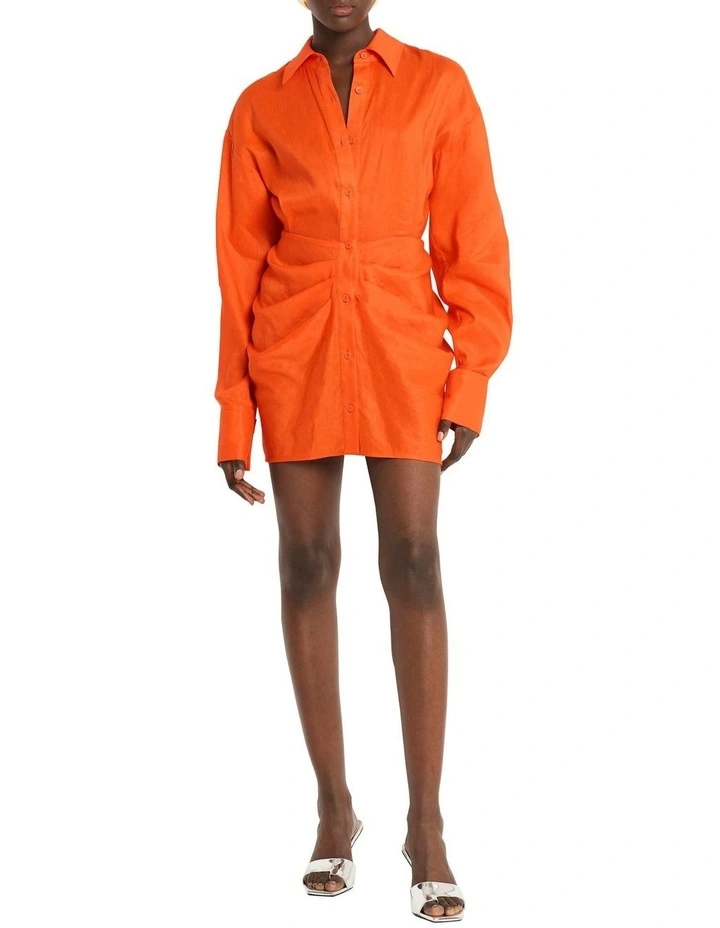 Club Nocturno Mini Dress in Orange