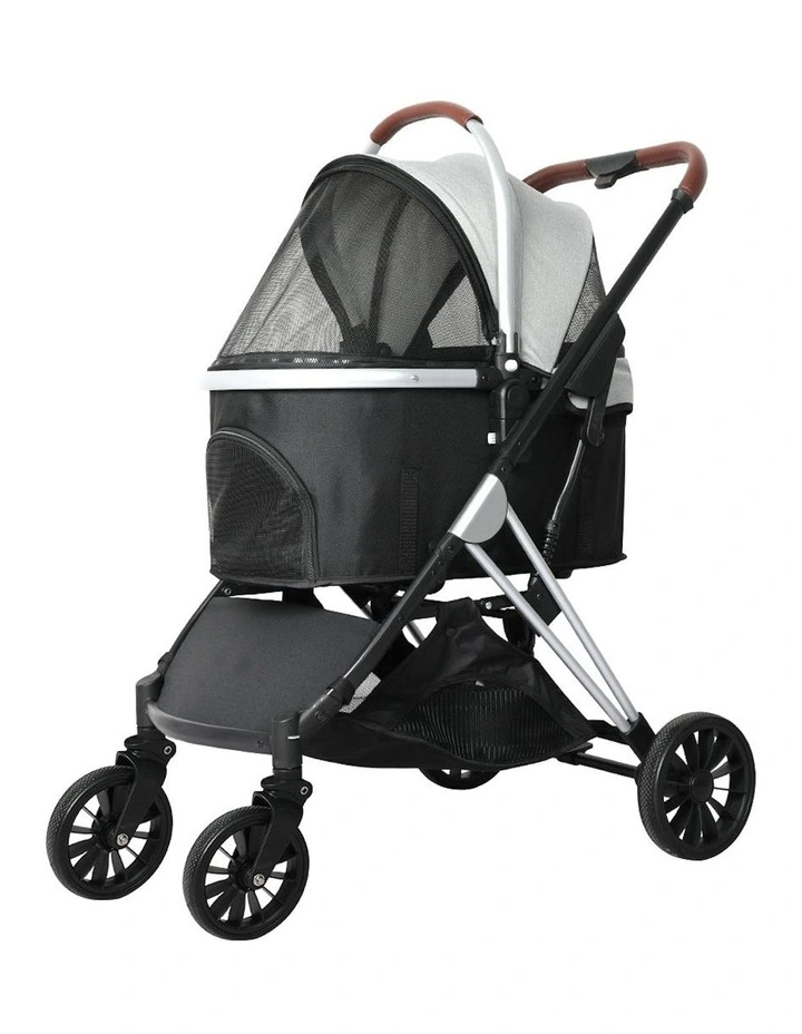 4 Wheels Pet Stroller 50kg in Grey