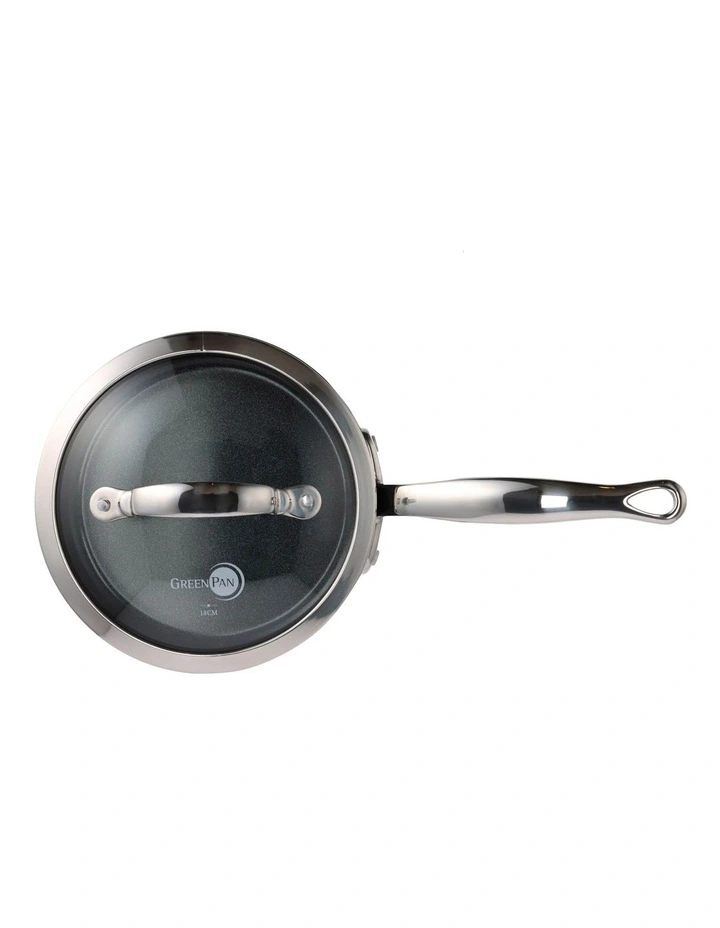 Barcelona Pro Covered Saucepan 18cm/2.1L in Grey