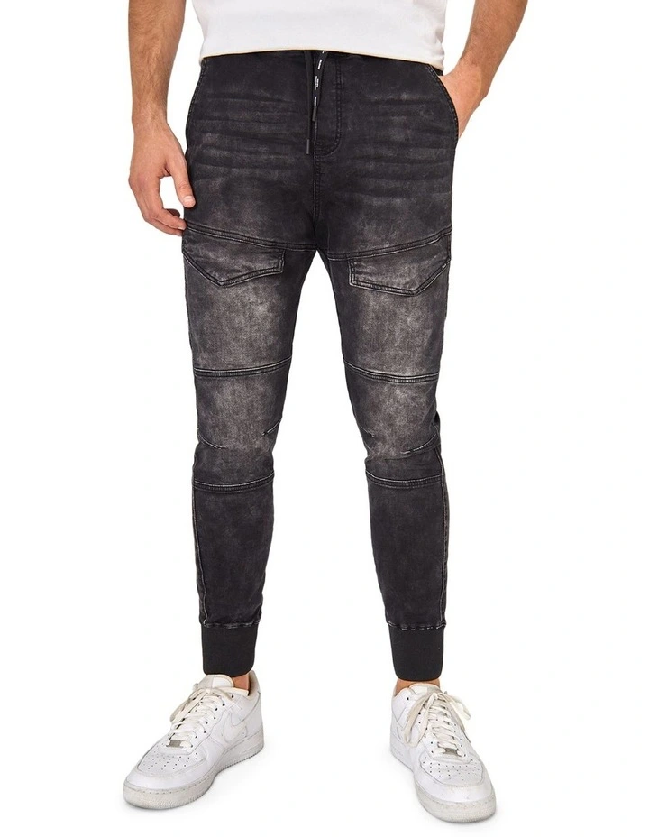 The Denim Armoured Drifter Washed Black