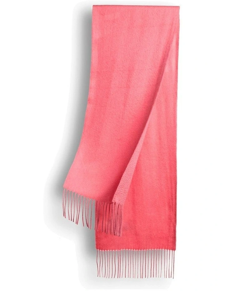 Cashmere And Wool Scarf in Watermelon