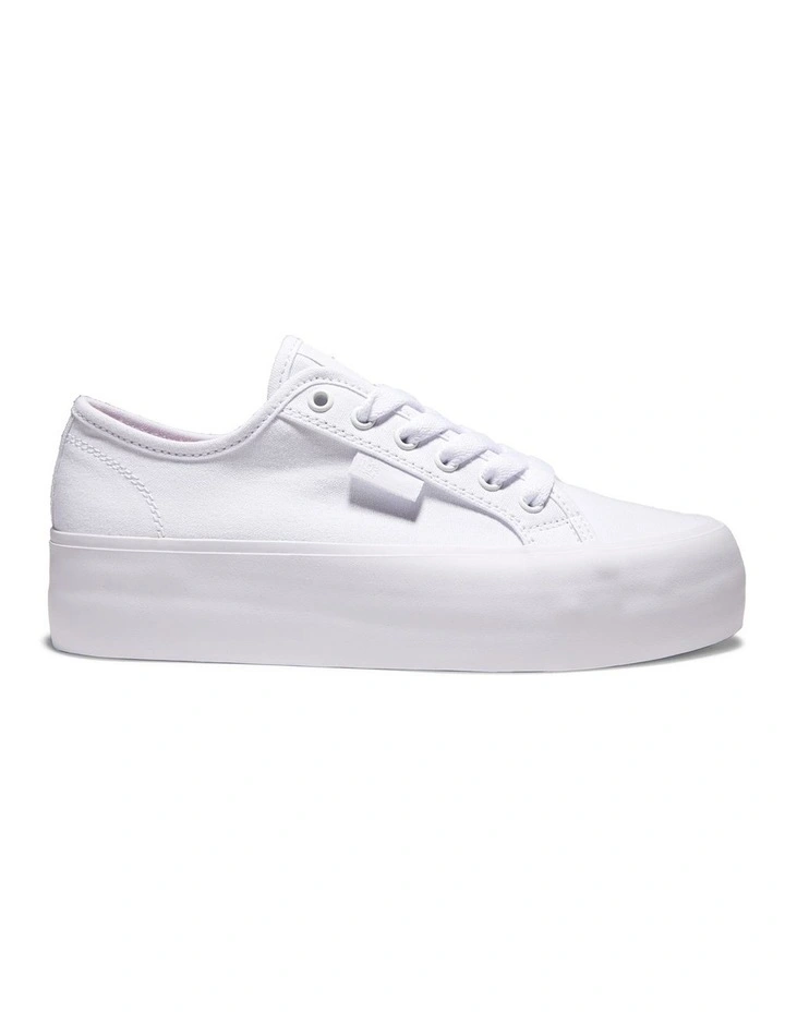 Manual Platform Shoes In White