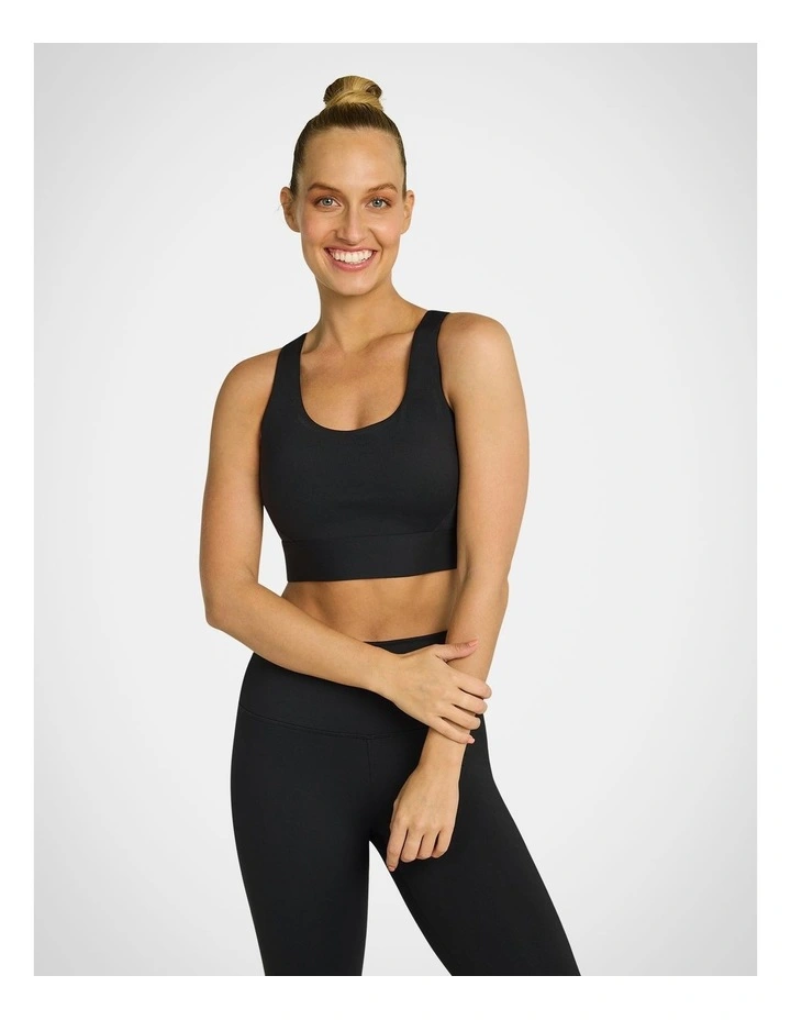Euphoria Adjustable High Impact Sports Bra in Black