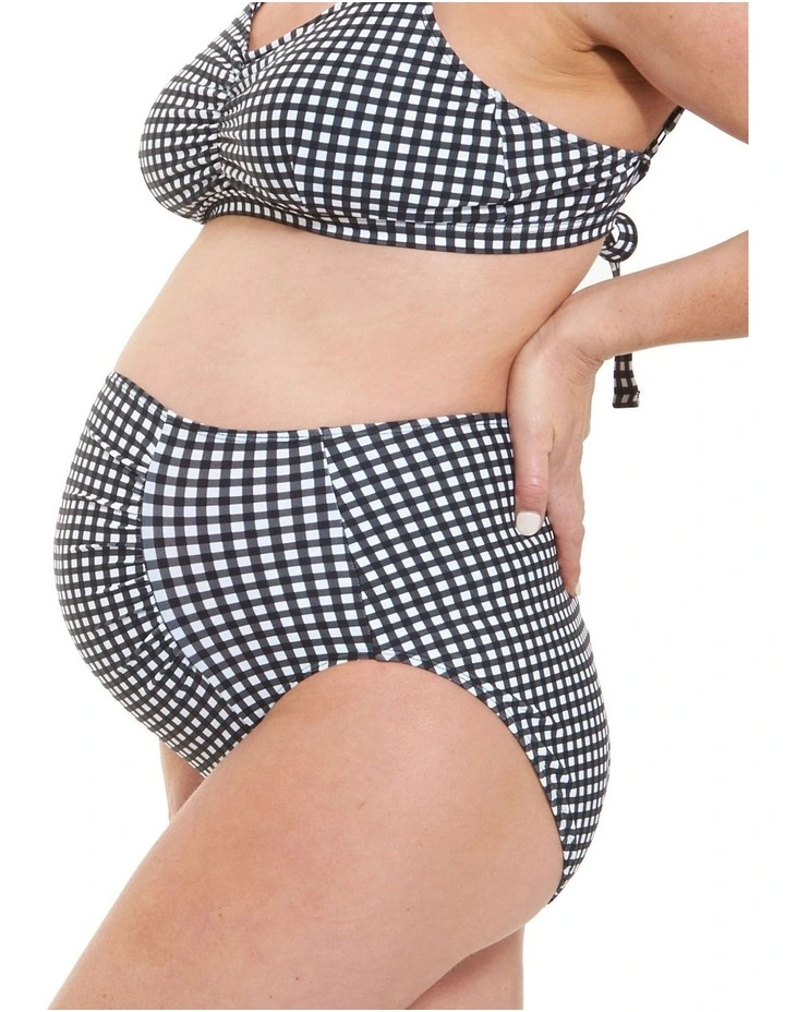 Check Nursing Bikini in Black/White