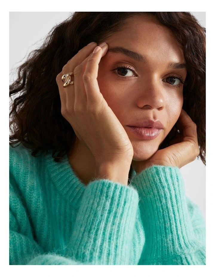 Interlock Ring in Gold