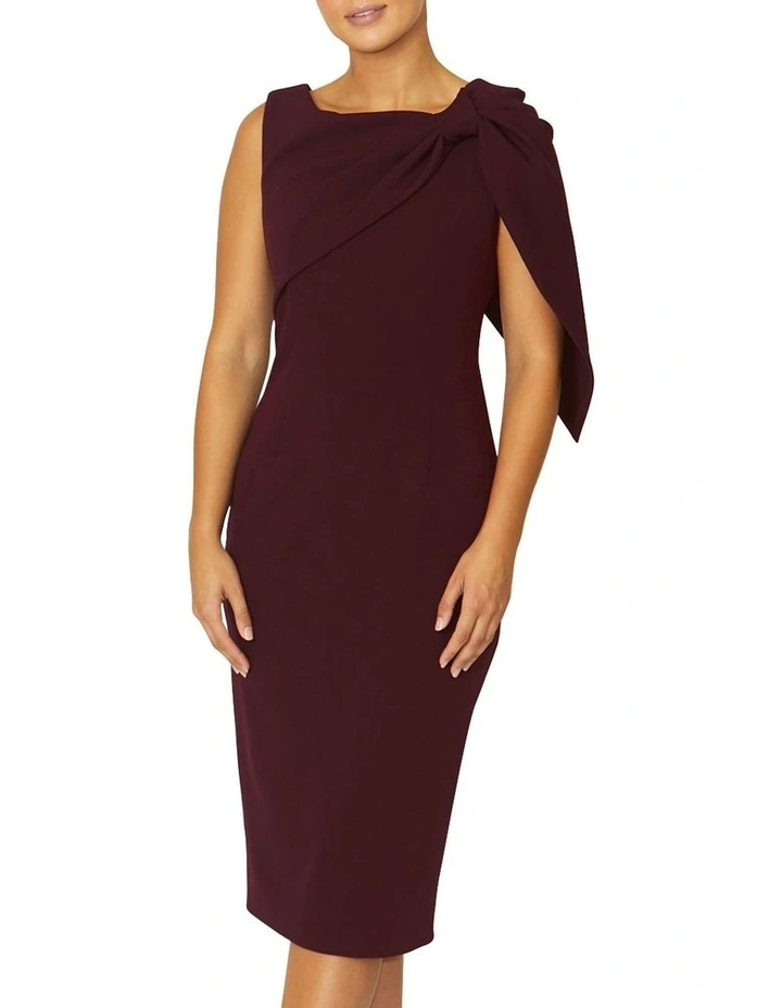 Freya Merlot Dress in Wine