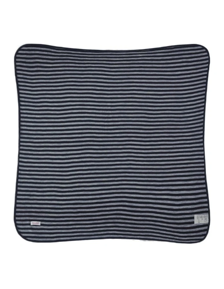 Merino Wrap in Navy Stripe