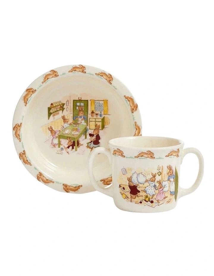 Baby Bowl & Two-Handled Mug in Multi