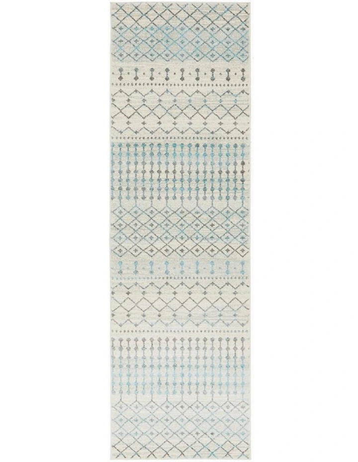 Evoke Transitional Rug in Slate White