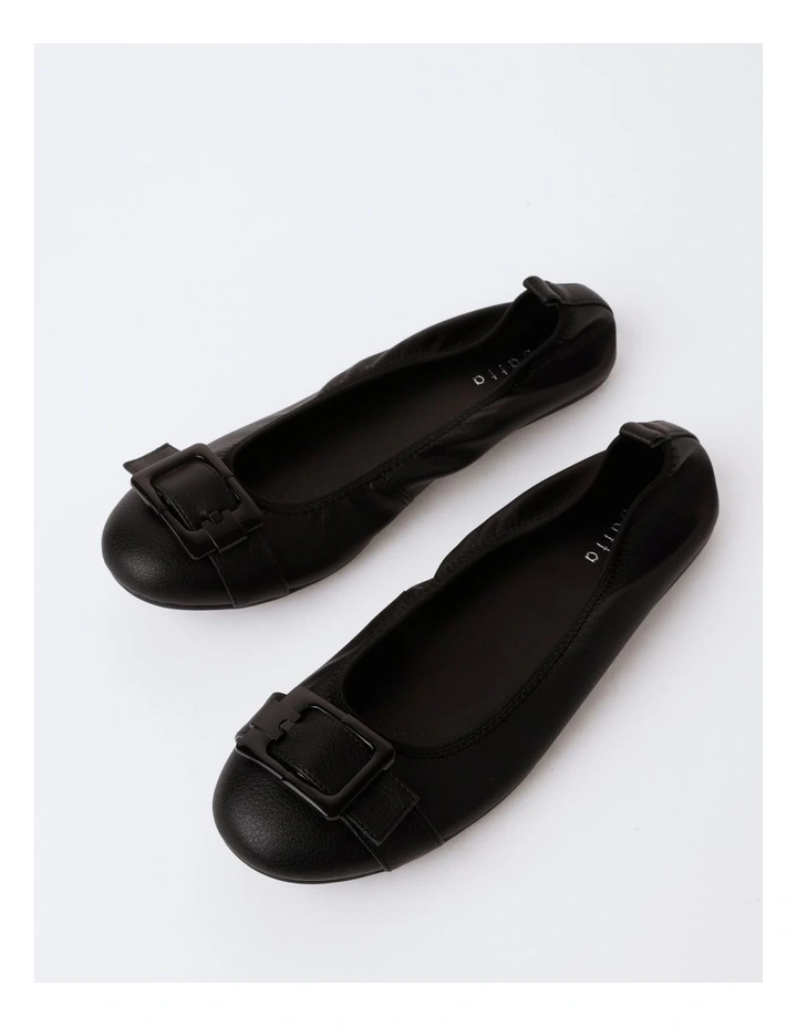 Shelby Ballet Flat in Black
