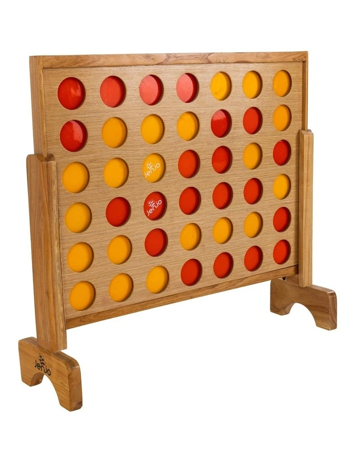 Mega Plywood Connect Four In A Row Game Set 69X79Cm