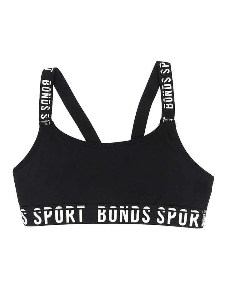 Kids Performance Pullover Crop in Black
