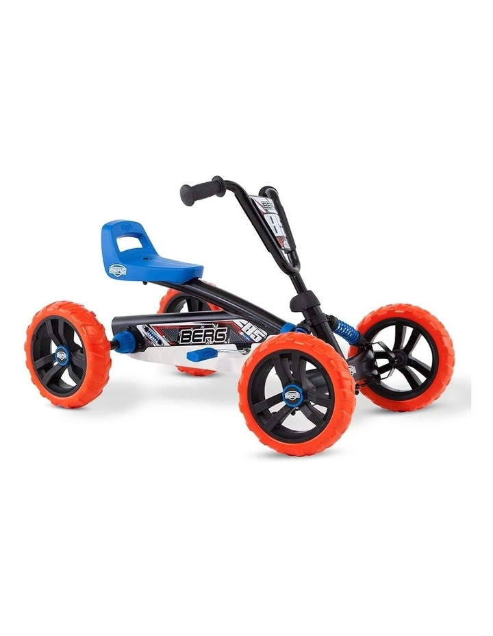 Buzzy Nitro Pedal Go Kart Ride On Toy in Orange/Blue