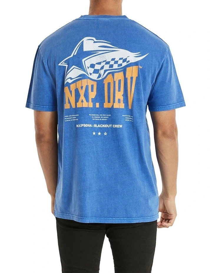 Finish Line Relaxed Tee in Blue