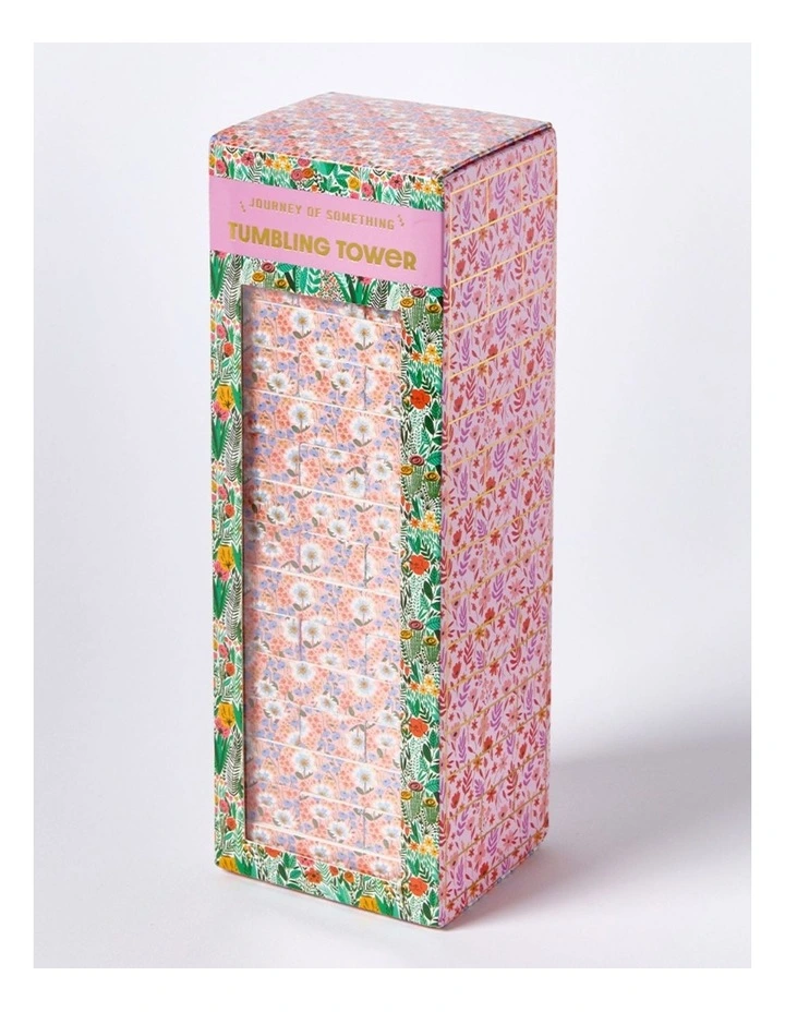 Floral Print Tumbling Tower