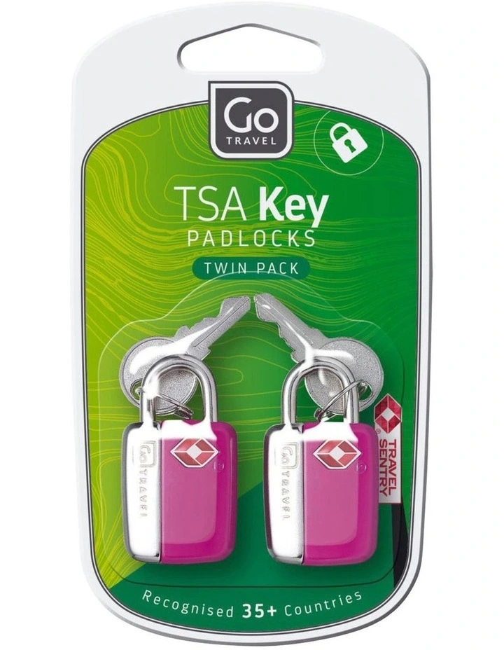 TSA Key Padlocks Twin Pack in Assorted