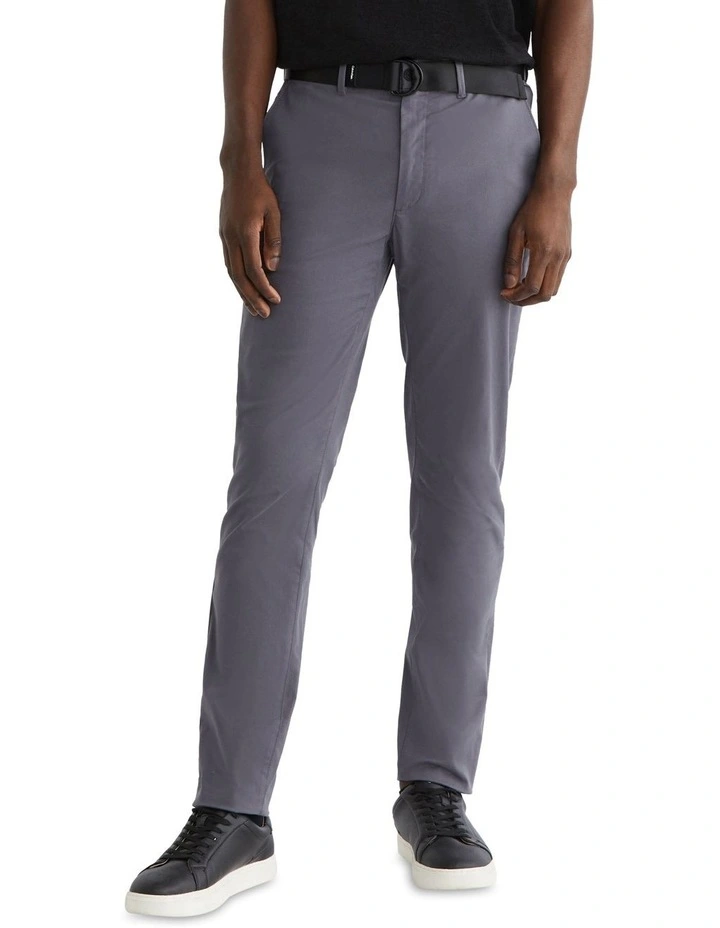 Modern Twill Slim Chino Pant in Grey
