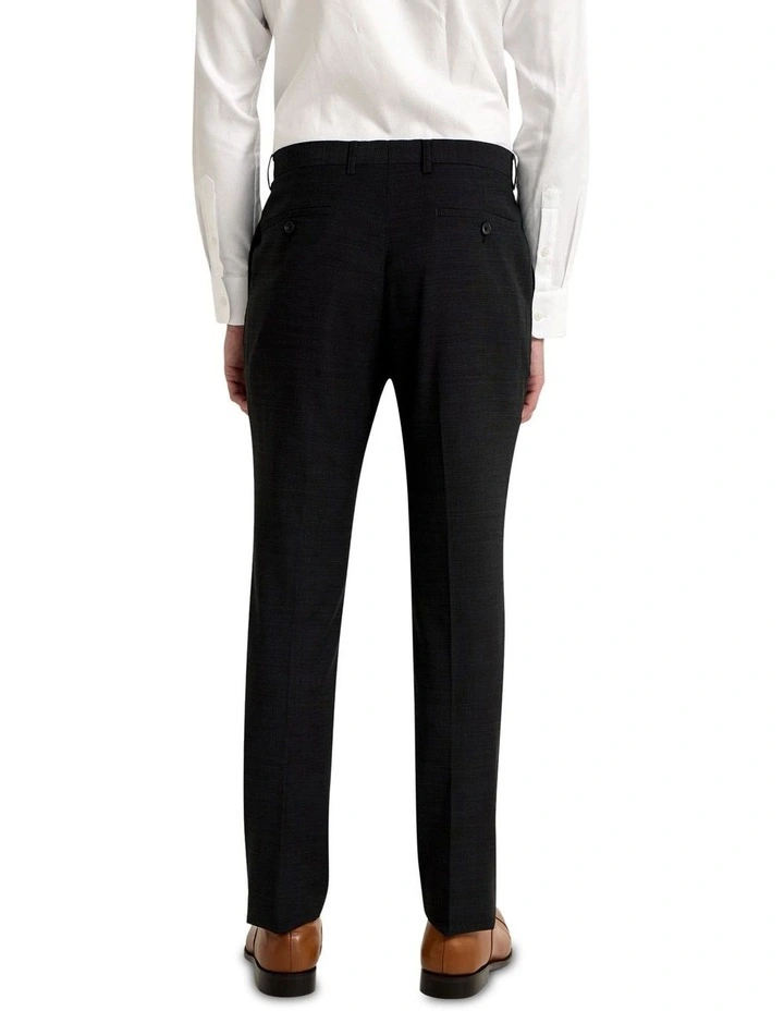 Hopkins Wool Stretch Suit Trousers in Charcoal