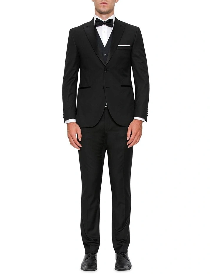 Modern Fit Atlas Black Peak Lapel Dinner Jacket FYF001