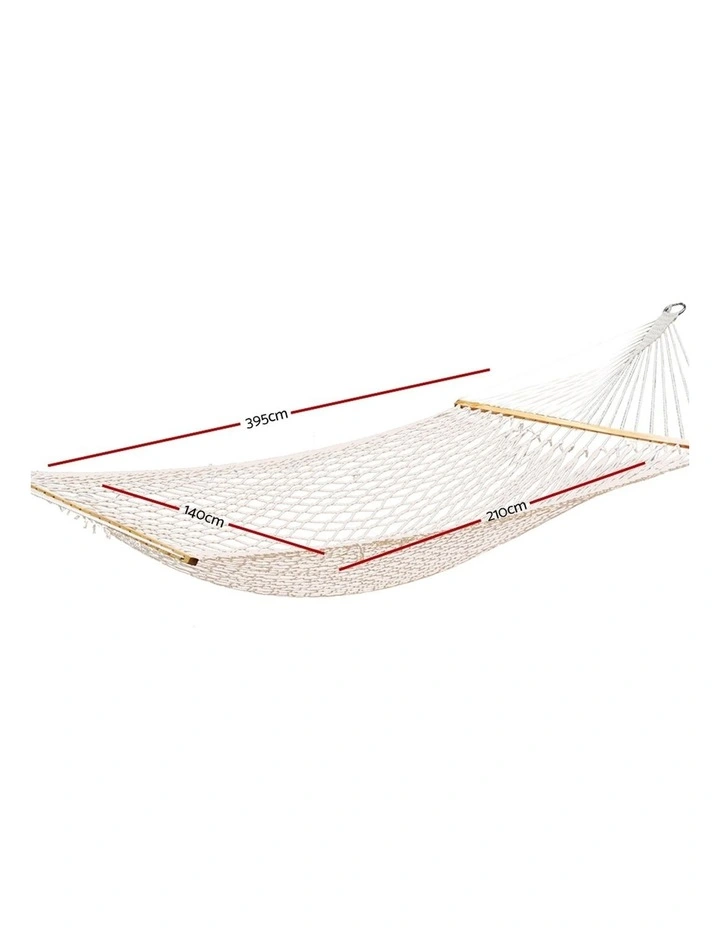 Gardeon Hammock Double Swing Chair In Cream