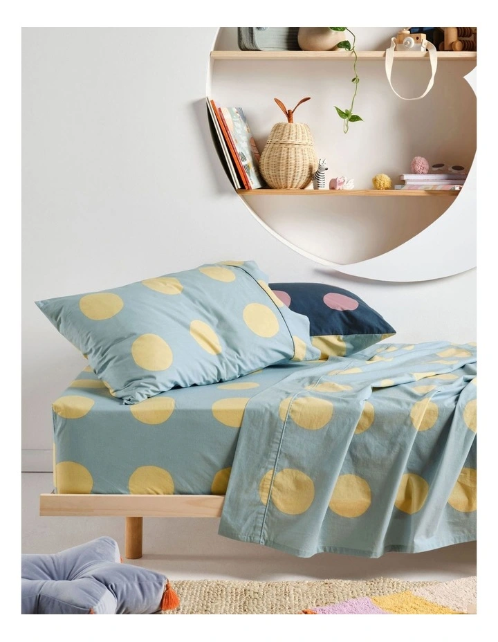 Roundabout Sheet Set in Blue/Yellow