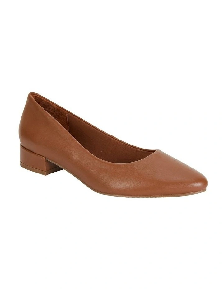 Janine Cognac Glove Heeled Shoes