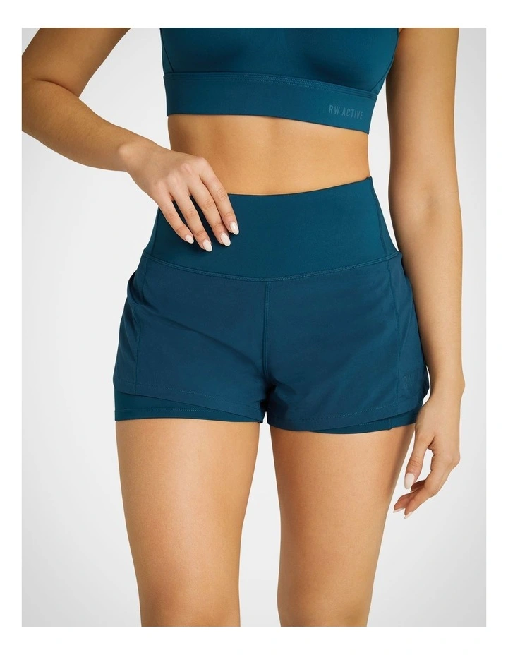 Speed Up Run Shorts in Sea Blue