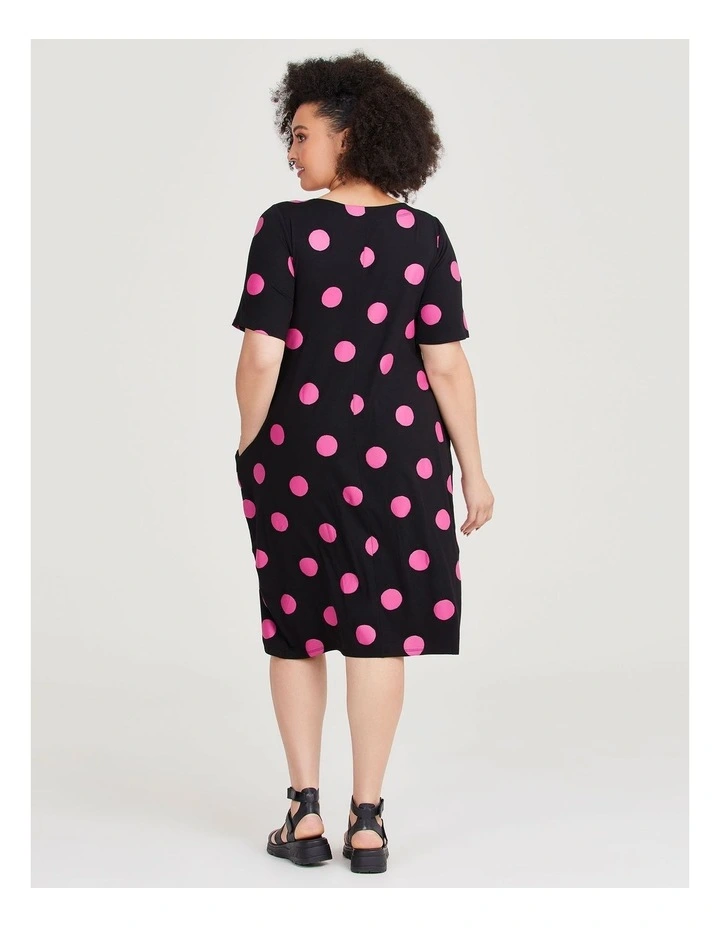 Natural Spot Harmony Dress in Print