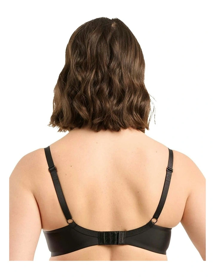 Unseen Seamless Underwire Full Cup T-shirt Bra in Black-Blush