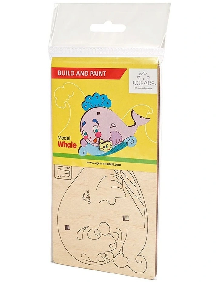 3D Colouring Whale 8 Piece Wooden Puzzle Kit (5+ Years)