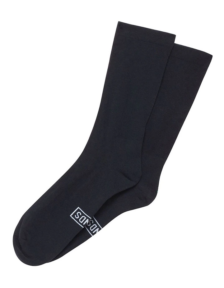 Mens Legendary Circulation Socks 2 Pack in Black