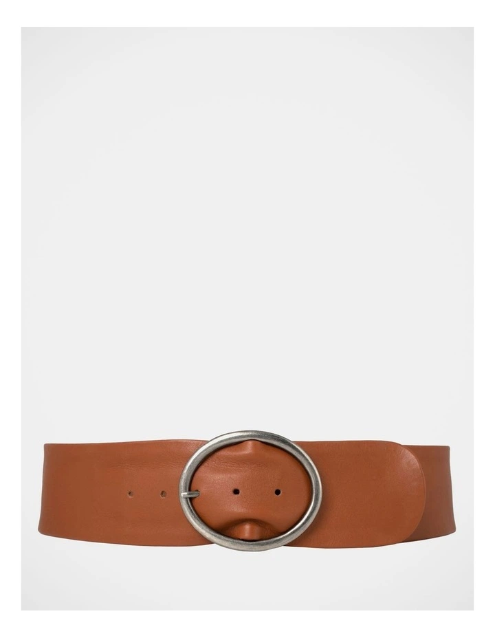 Peyton Leather Belt in Tan
