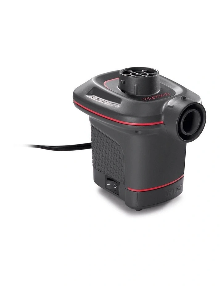 12 Volt Quickfill DC Electric Air Pump in Black