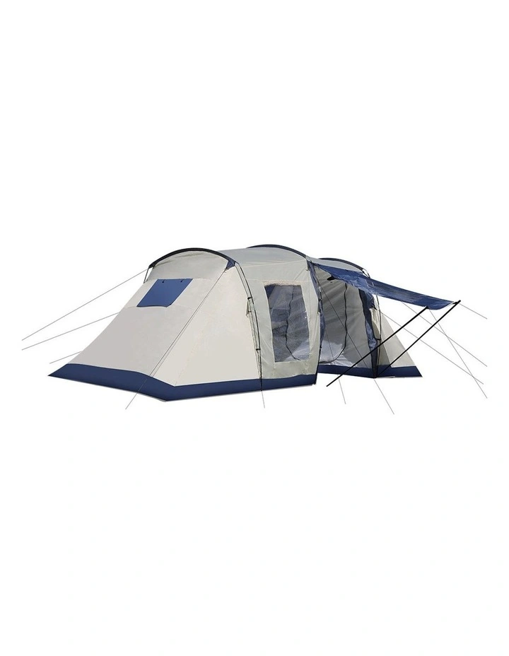 Portable Outdoor 6-8 Person Large Family Camping Tent in Blue