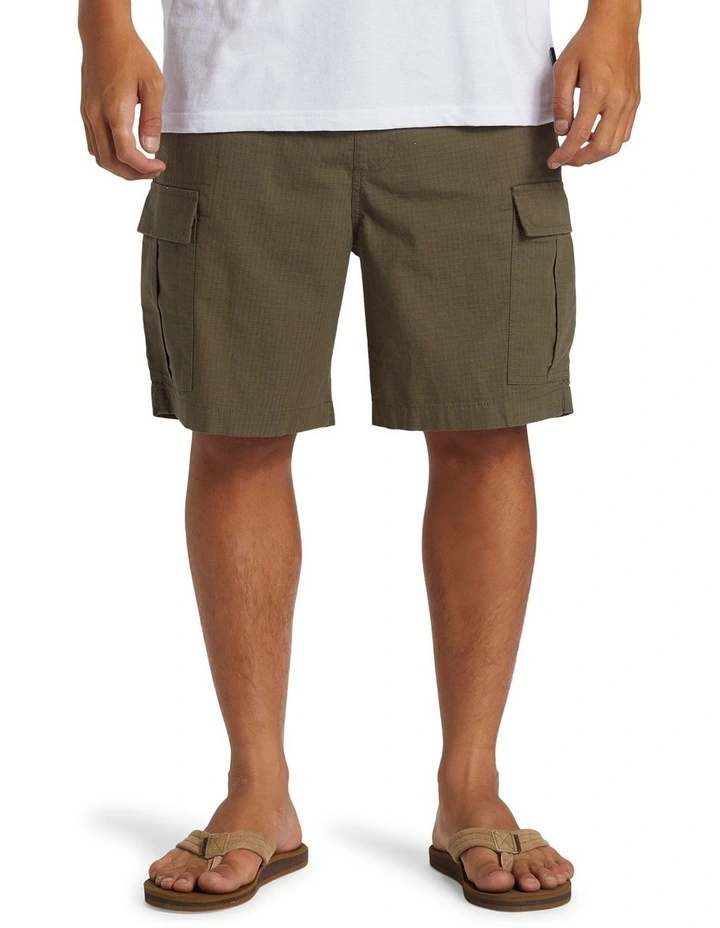 Taxer Cargo Walk Shorts in Grape Leaf