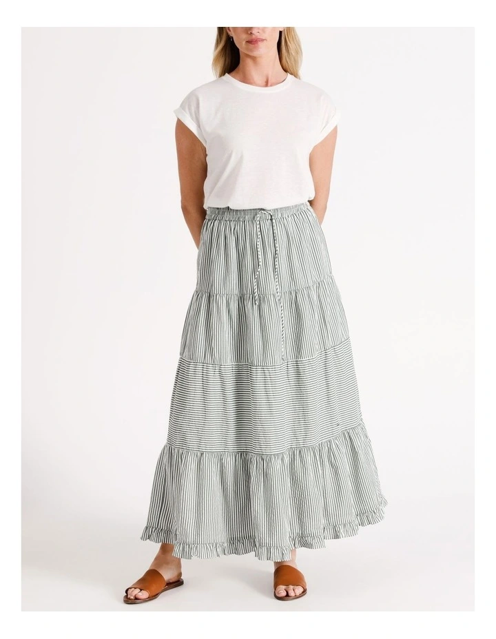 Dicthe Maxi Skirt in Sage