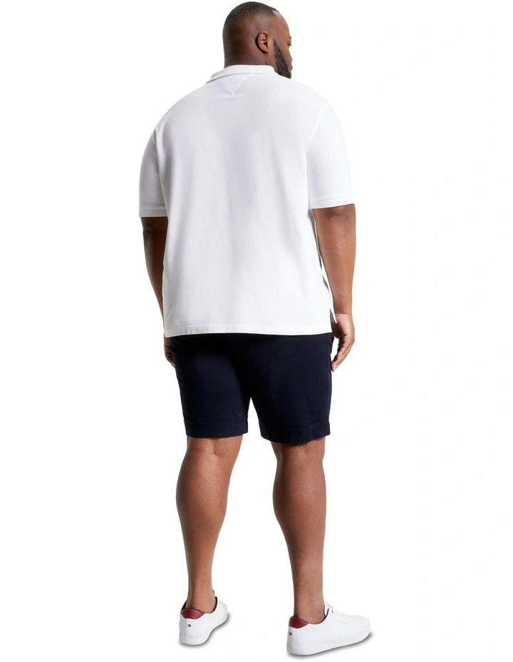Big & Tall Signature Placket Regular Fit Polo in White