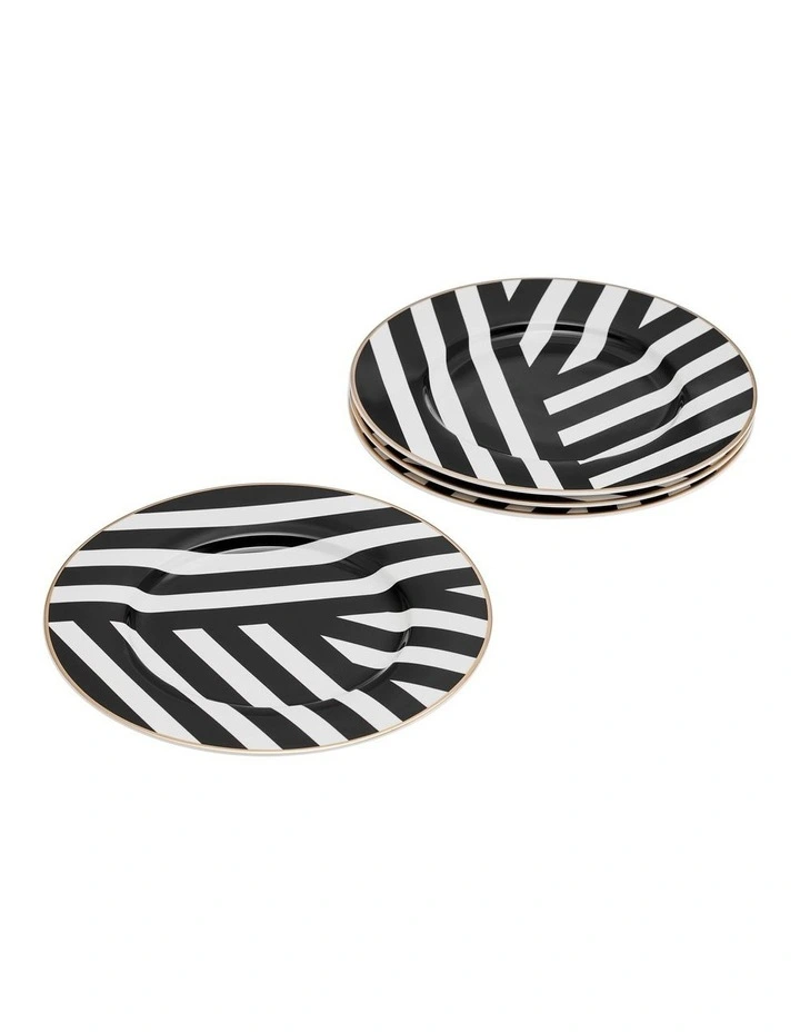 Luxe Deco Side Plate Set 21cm 4-Piece in Multi