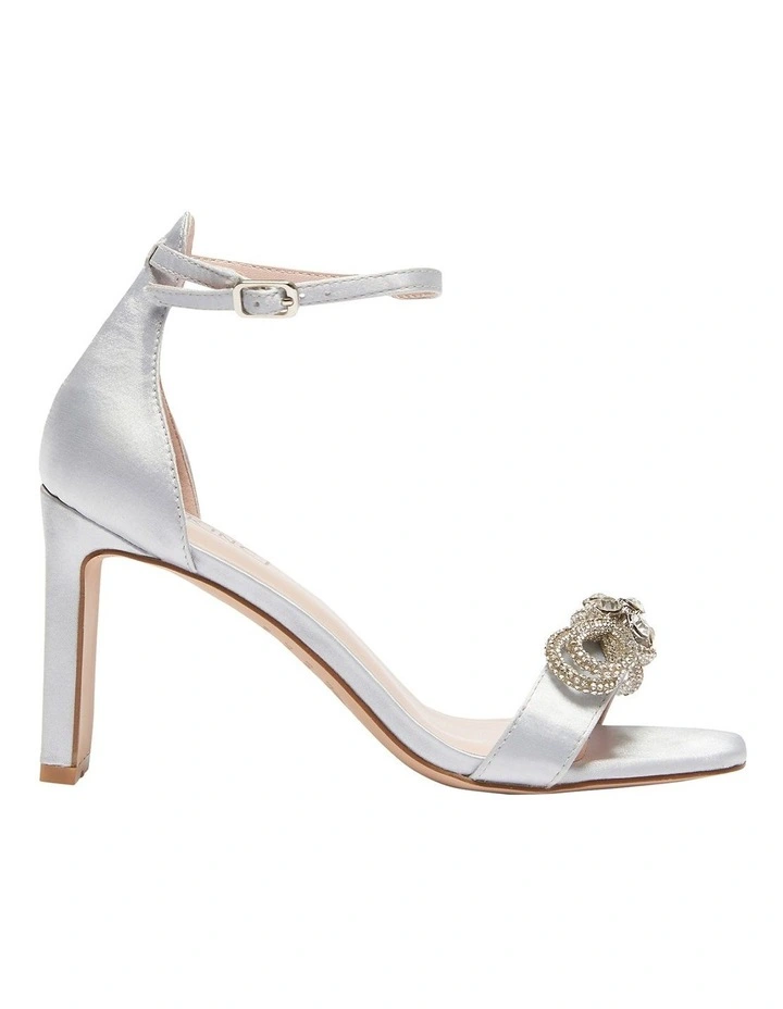 Honey Sandals In Silver Satin