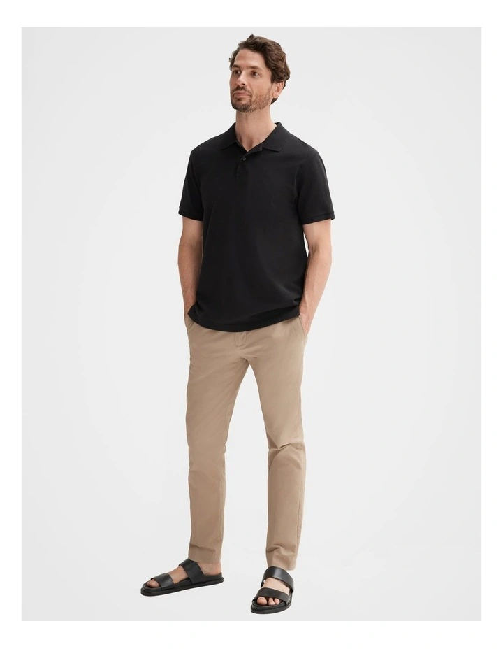 Classic Pique Polo in Black