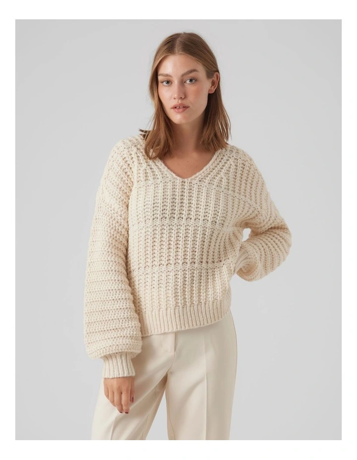 Smilla Chunky Knit Jumper in Beige