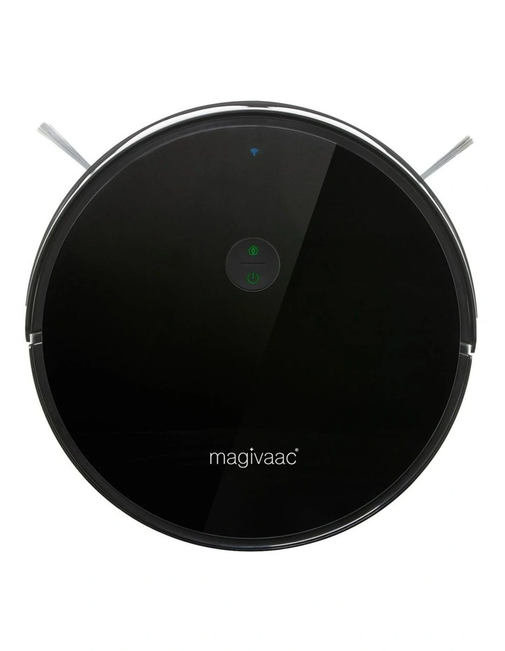 Smart Robot Vacuum & Mop with Pet Brush in Black