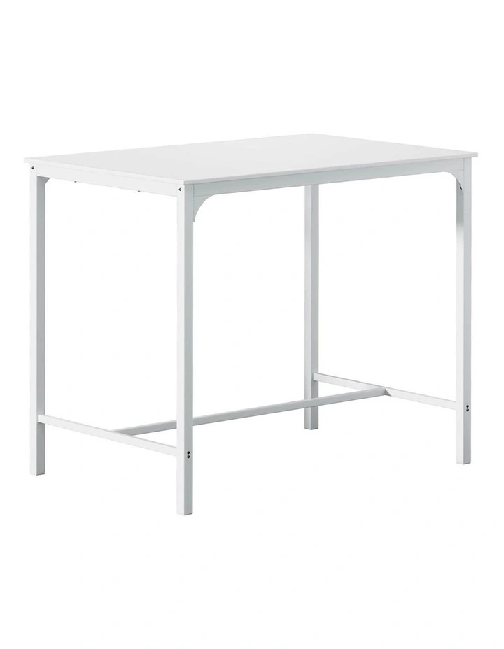 Metal Legs Cafe Pub Bar Table in White