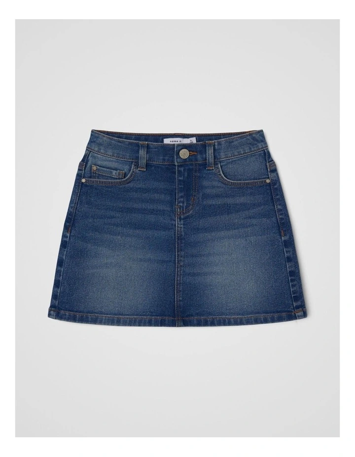 Diana Skirt in Medium Blue Denim