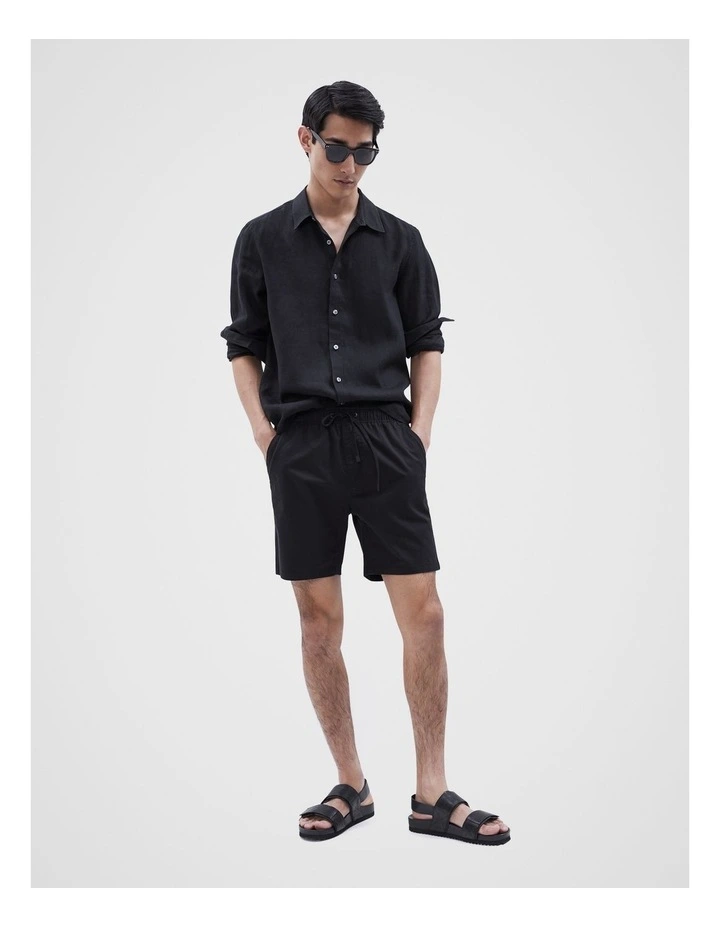 Pull On Short in Black