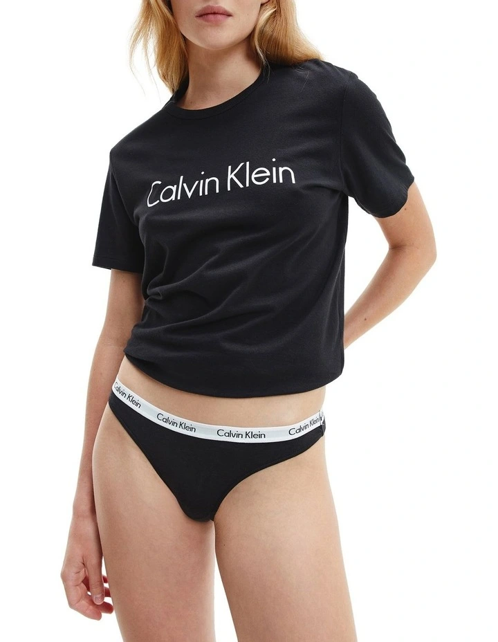 Carousel Thong 3 Pack in Black