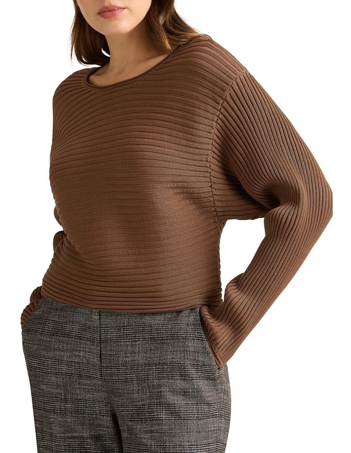 Aida Knit Top in Tawny