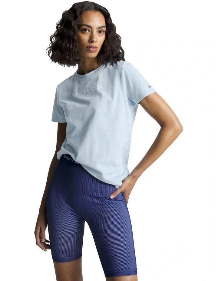 Signature Frosted Logo T-Shirt in Blue