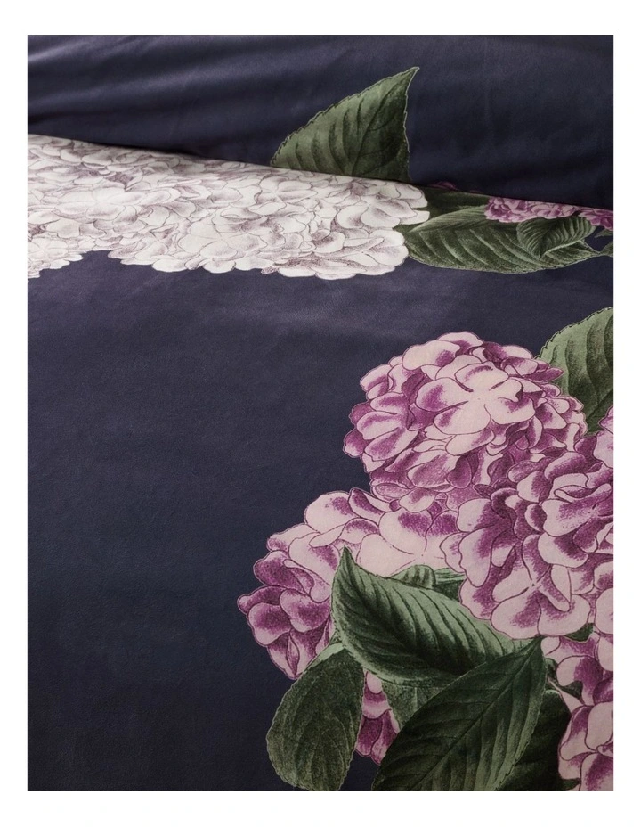 Clementine Velvet Quilt Cover Set in Violet