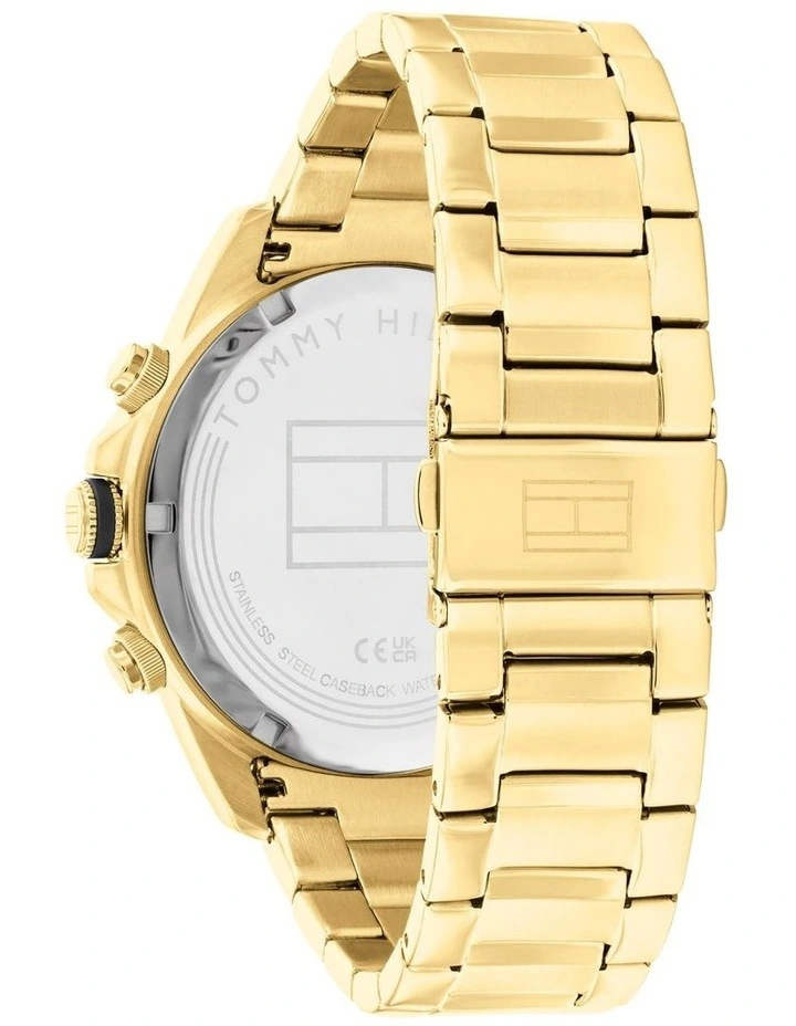 Lars Ionic Plated Thin 2 Steel Watch in Gold
